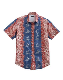 Tin Haul Tropical S/S Horse Print Shirt