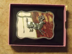 Nocona Pink Mossy Oak/Buck Belt Buckle