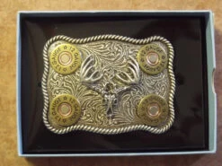 Nocona 12 Gauge/Skull Belt Buckle