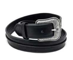 Ariat Black Half Center Bump Western Belt