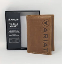 Ariat Firebrand Logo Tri-Fold Wallet
