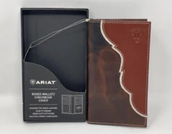 Ariat Two-Tone Leather Rodeo Wallet/Checkbook Cover