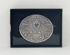 Ariat Logo Oval Western Belt Buckle