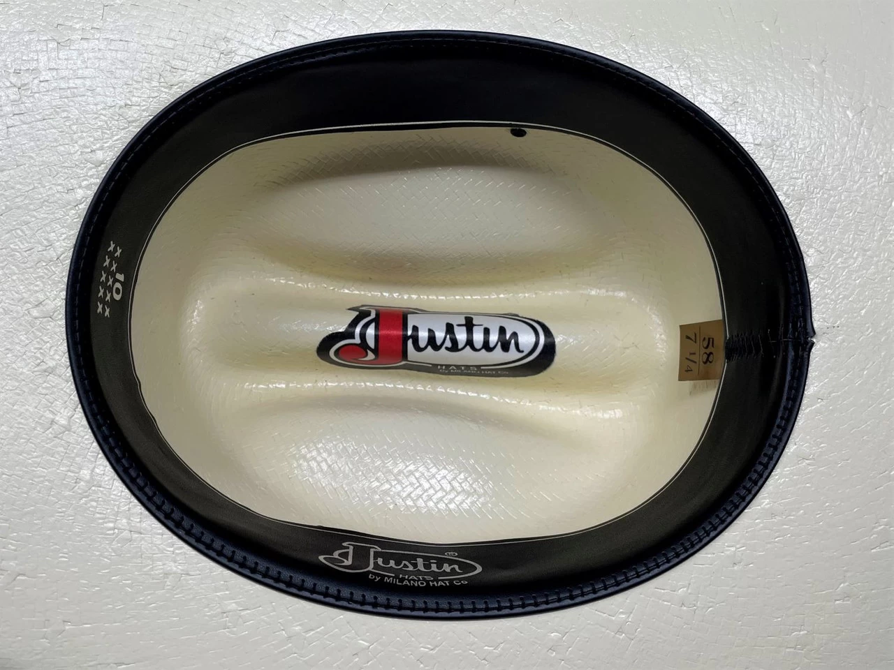 Justin Black Hills 10X Straw Cowboy Hat - Image 3