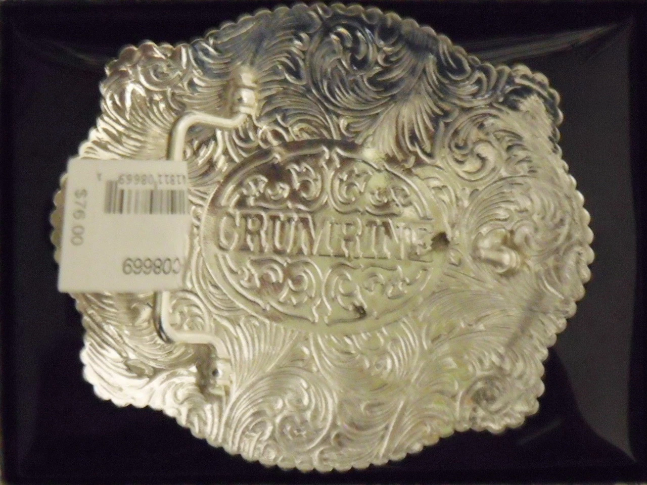 Crumrine Large Rough Stock Western Belt Buckle - Image 2
