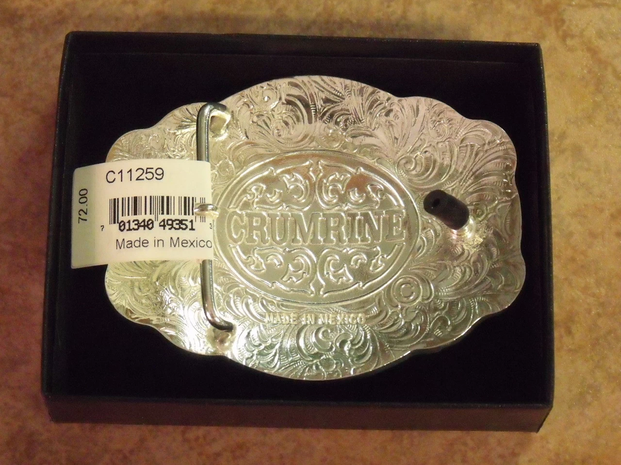 Crumrine Peacemaker Engravable Western Belt Buckle - Image 2