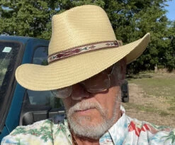 Bailey Derian Raindura Straw Fedora Hat