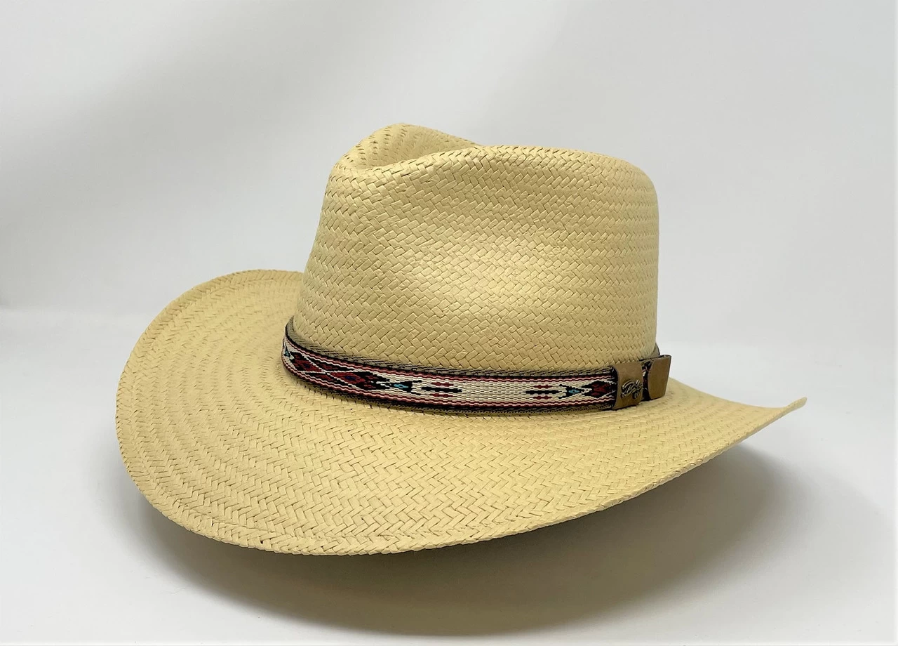 Bailey Derian Raindura Straw Fedora Hat - Image 2