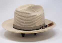 Biltmore Hemp Straw Dune Cattleman Fedora Hat