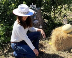 American Hat Makers Women's Fazenda Flat Brim Fedora