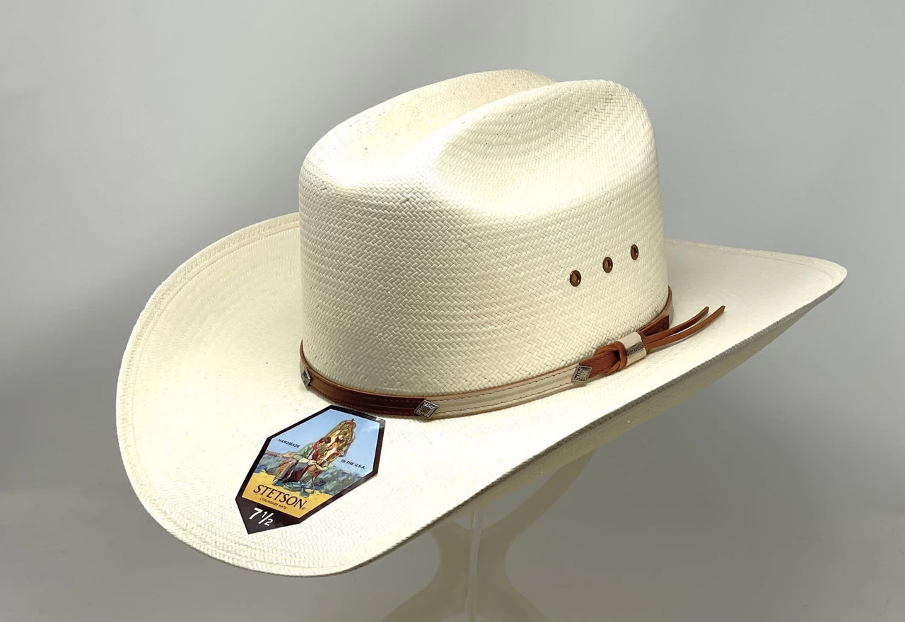 Stetson Grant T 10X Shantung Straw Western Hat