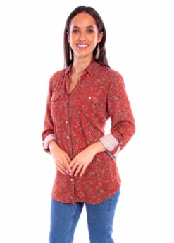 Honey Creek Printed Ditsy Floral Top