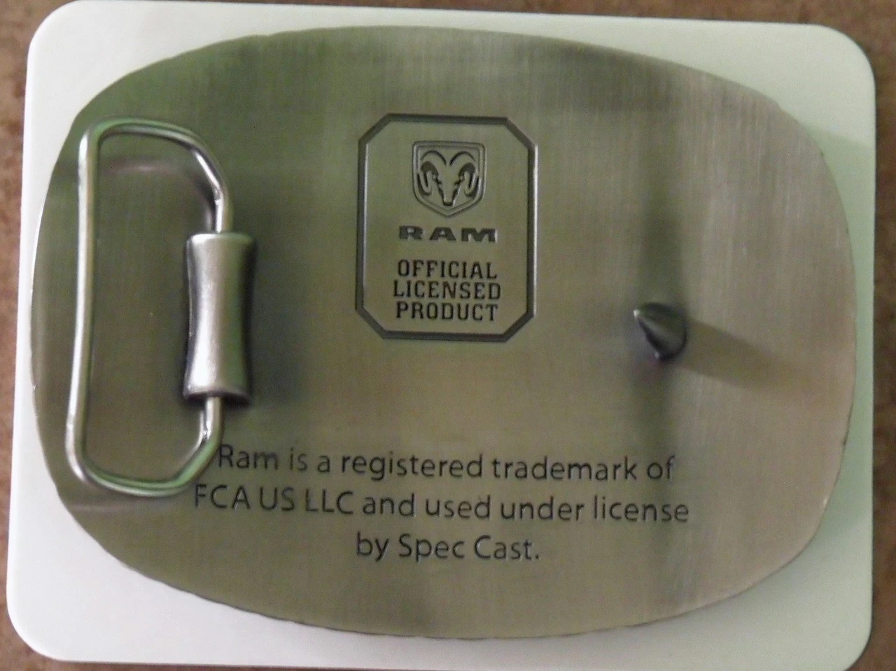 Ram Guts/Glory Stainless Belt Buckle - Image 2