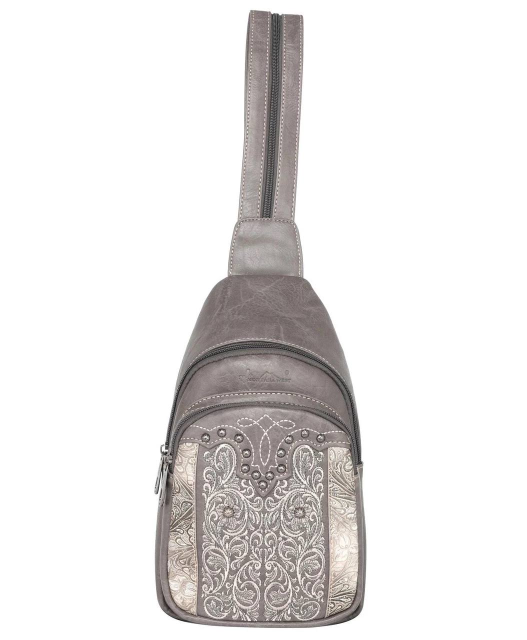 Montana West Floral Embroidered Sling Backpack
