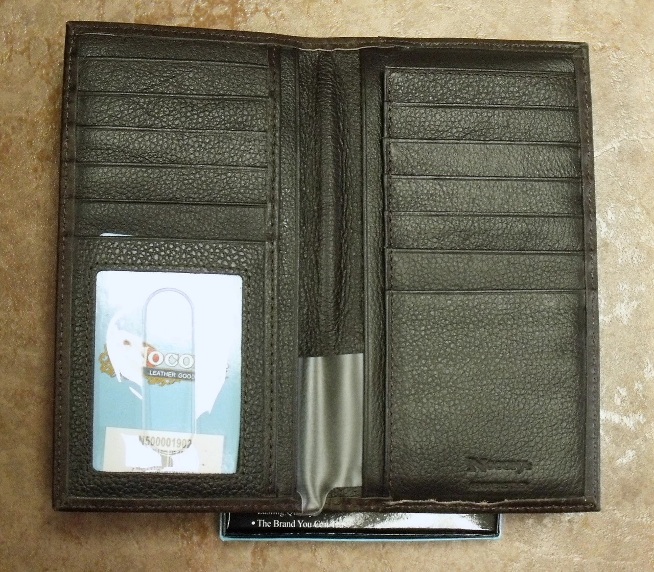 Nocona Texas Star Brown Rodeo Wallet/Checkbook - Image 2