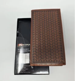 Nocona Tan Embossed Rodeo Wallet/Checkbook Cover