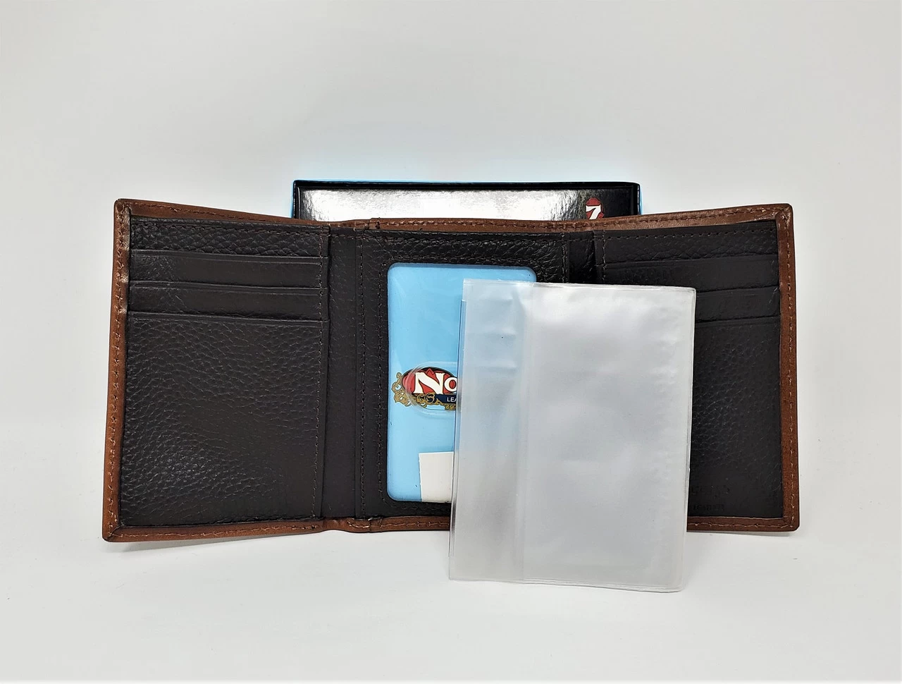 Nocona Tan Embossed Tri-Fold Wallet - Image 2