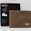 Nocona Brown Leather Bi-Fold/Flip Case Wallet