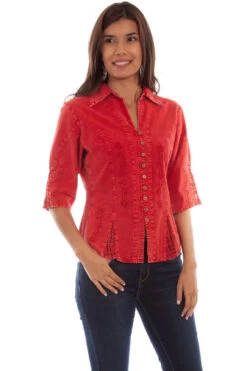 Cantina 3/4 Sleeve Peruvian Cotton Blouse