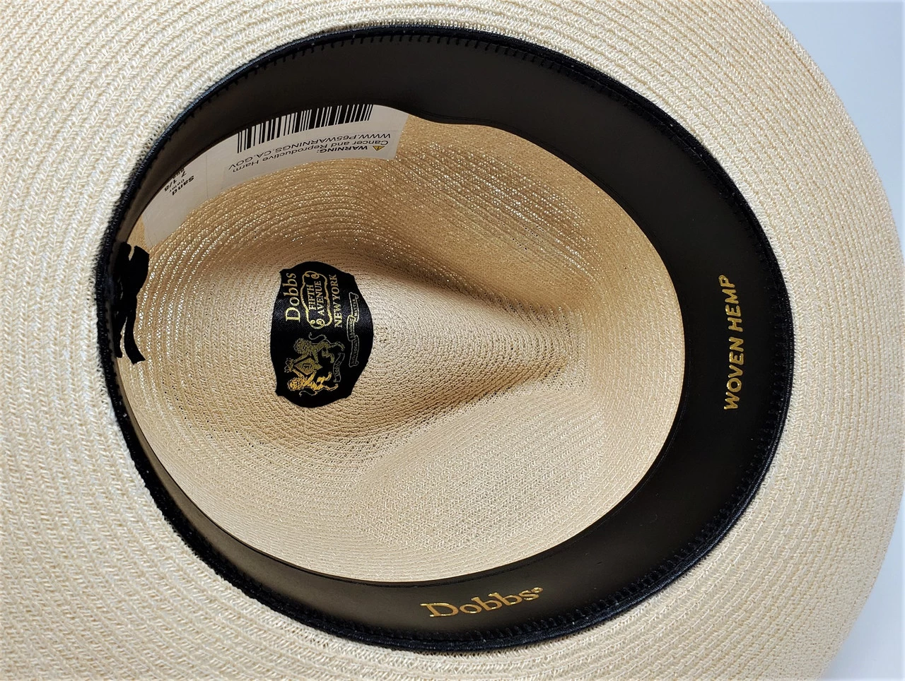 Dobb's Rosebud Hemp Straw Fedora Hat - Image 3