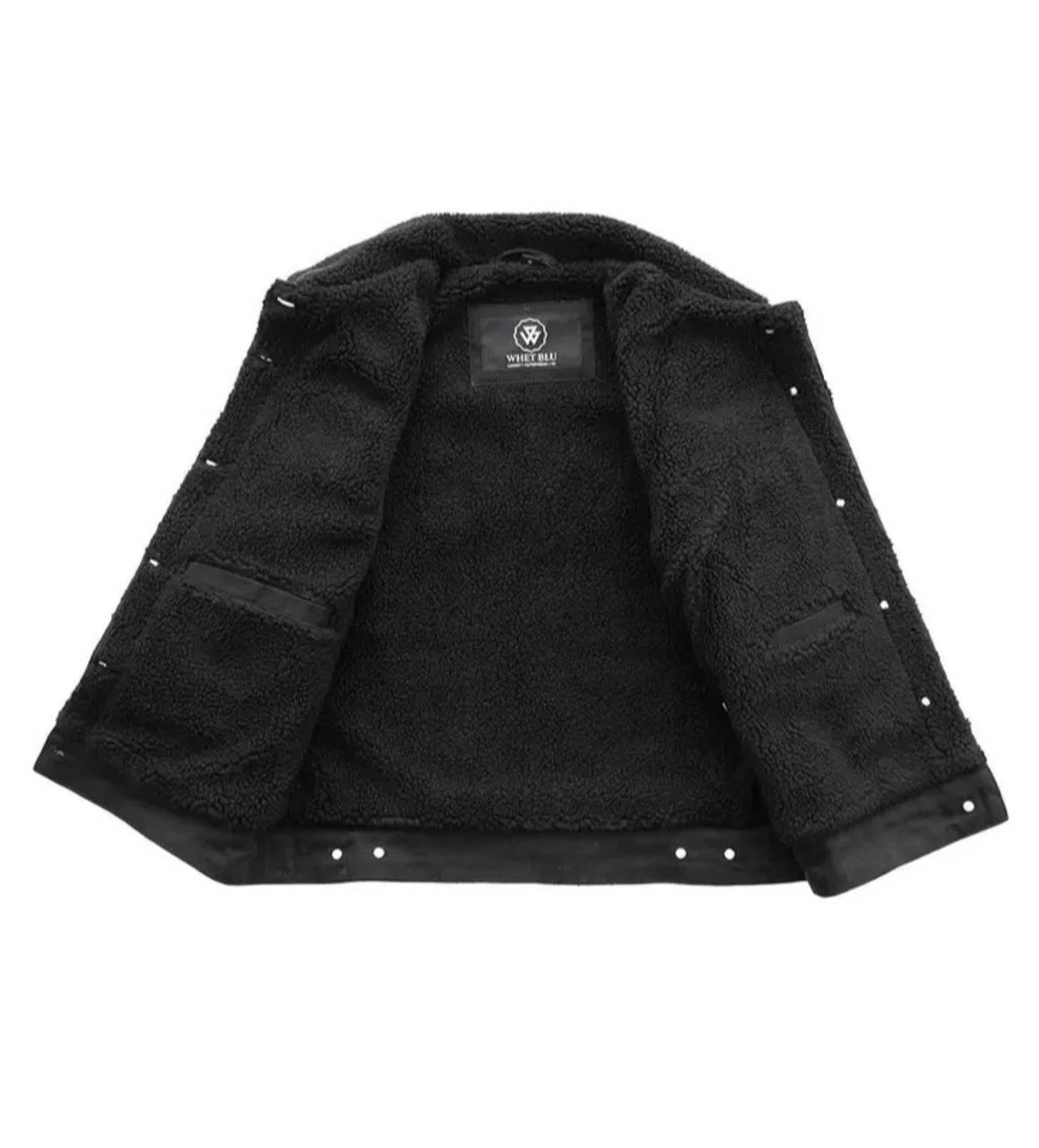 Whet Blue Samantha - Women's Faux Shearling Twill Jacket - Image 3