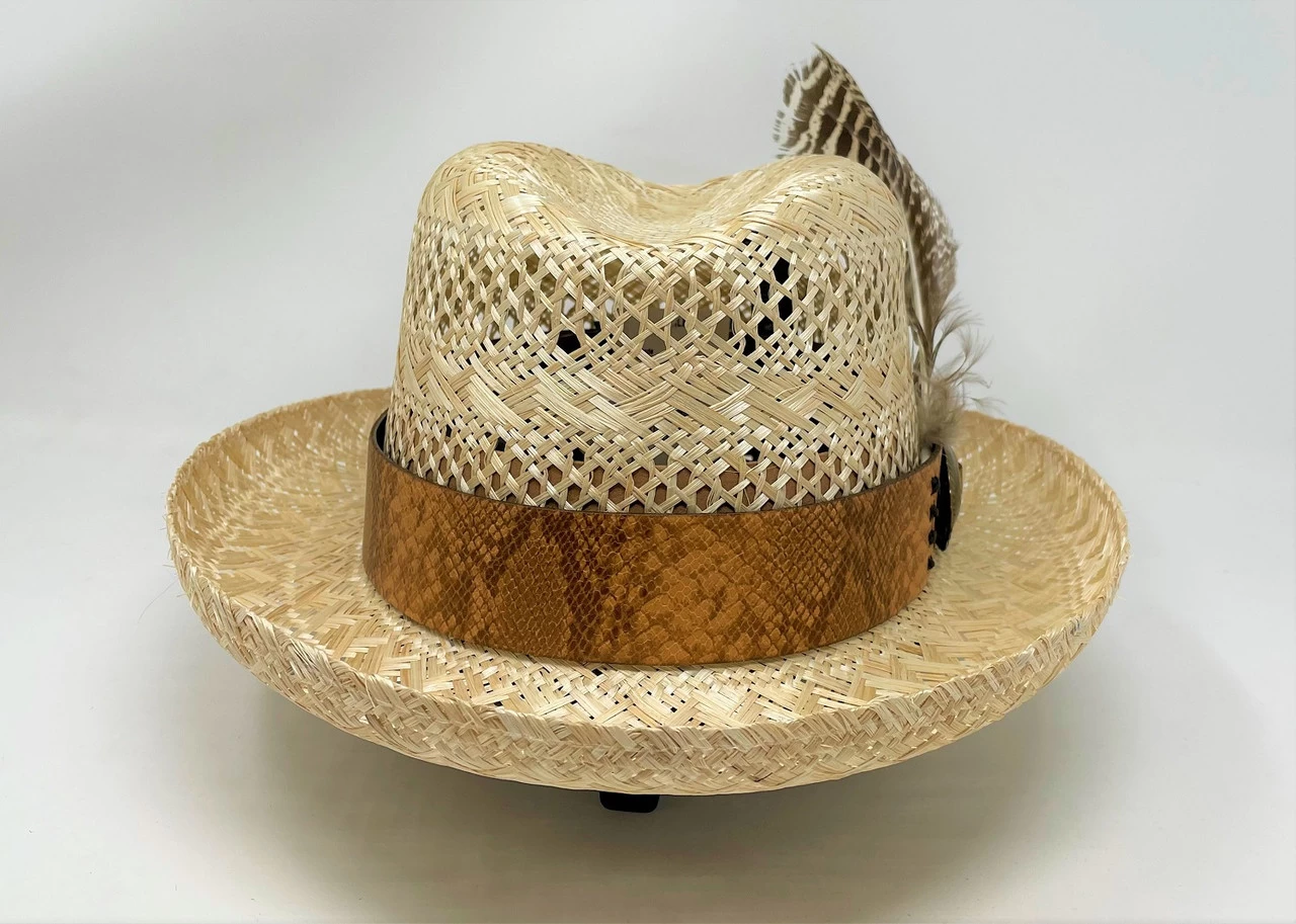 Bailey Shade Sisal Straw Fedora Hat - Image 2