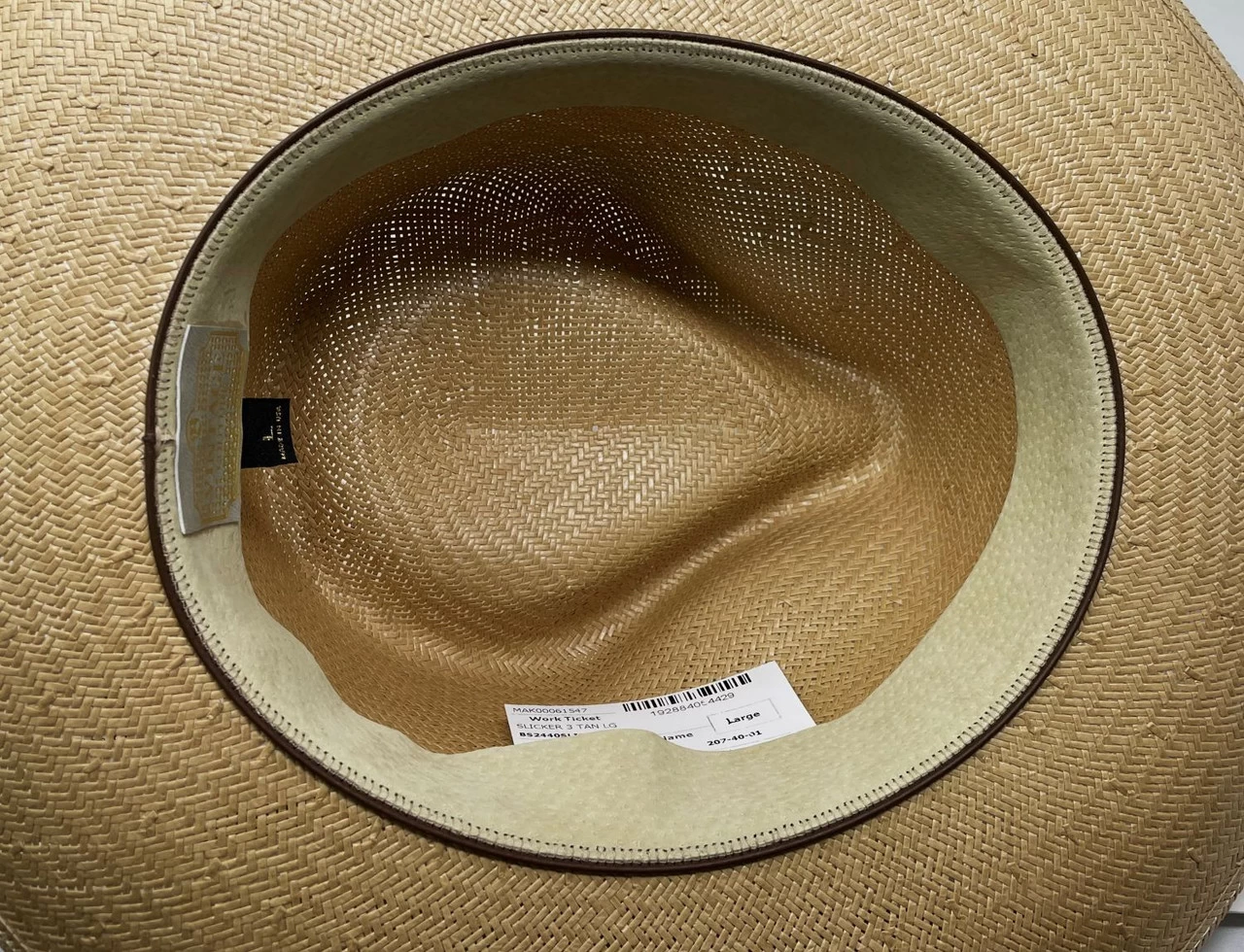 Biltmore Slicker 3 Shantung Straw Fedora Hat - Image 4
