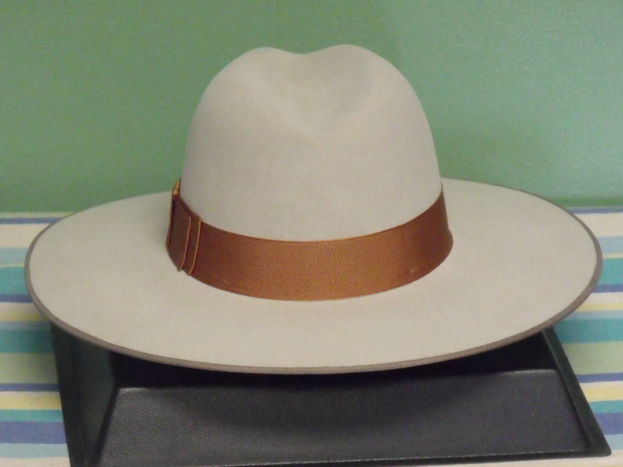 Stetson Tri-City Flat Brim Fur Fedora Hat - Image 2