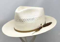 Biltmore Wild Shantung Straw Fedora Hat