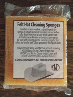 Two-Pack Felt Hat Cleaning Sponges