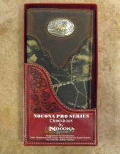 Nocona Mossy Oak/Buck Rodeo Wallet /Checkbook