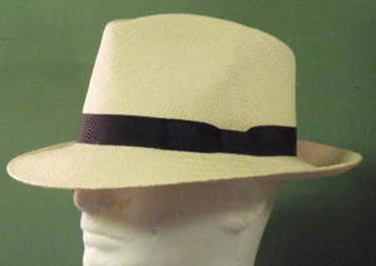 Stetson Retro Genuine Panama Straw Fedora Hat