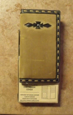 Ariat Light Brown Distressed Leather Rodeo Wallet