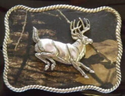 Nocona Mossy Oak/Buck Belt Buckle